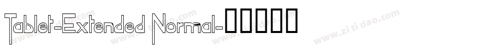 Tablet-Extended Normal字体转换